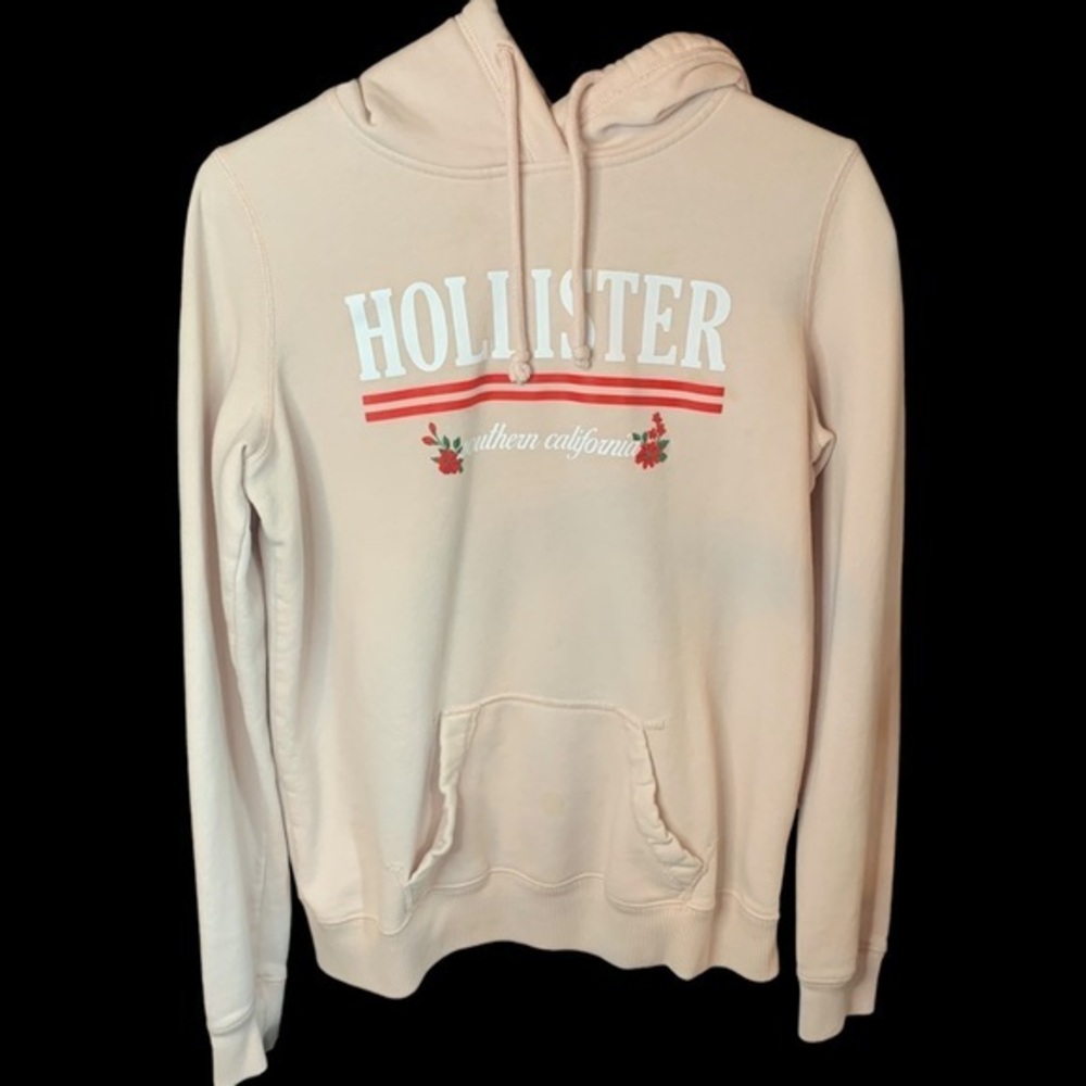 Hollister Hoodie Medium Pale Pink